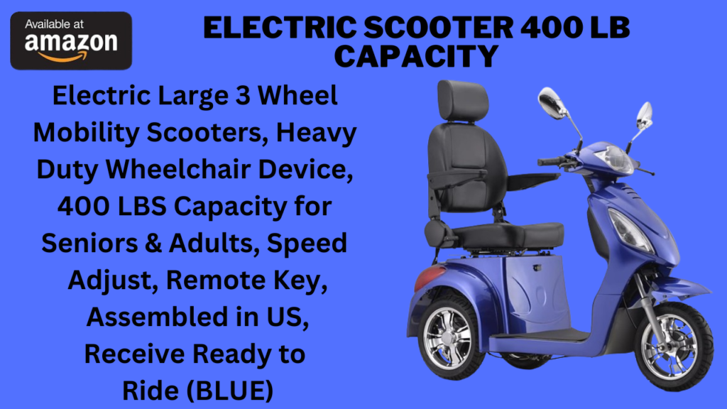 Electric Scooter 400 lb Capacity