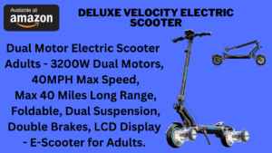 Deluxe Velocity Electric Scooter